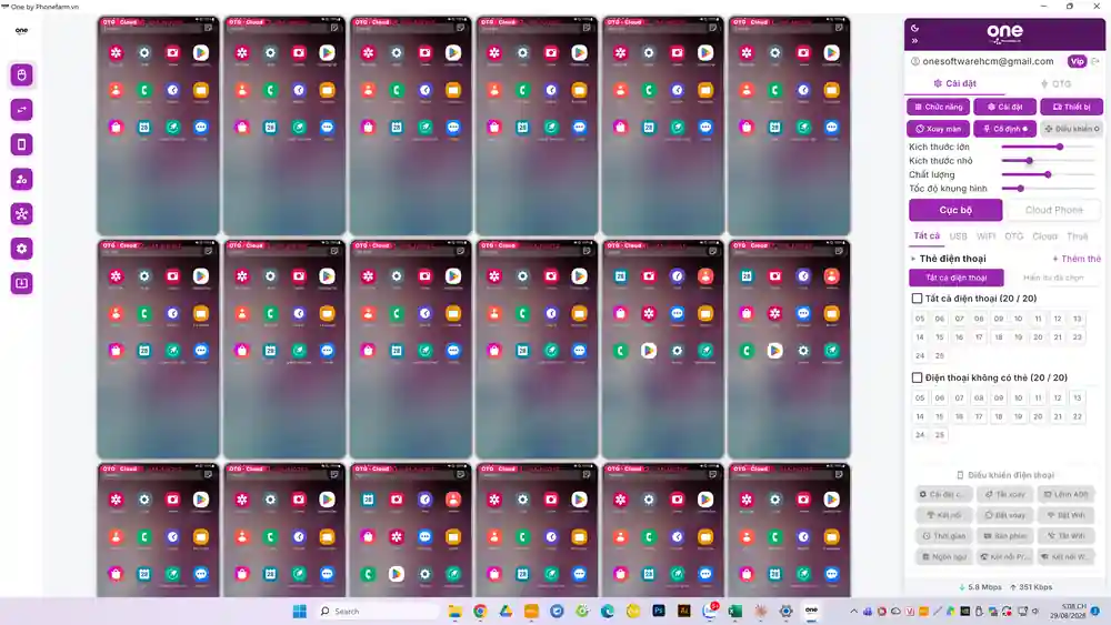 phan mem one dieu khien 20 cloud phone - Cloud Phone L&agrave; G&igrave;? M&aacute;y Thật Điều Khiển Từ Xa Hoạt Động Ra Sao