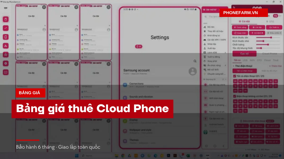 Ảnh bìa Bảng giá thuê Cloud Phone